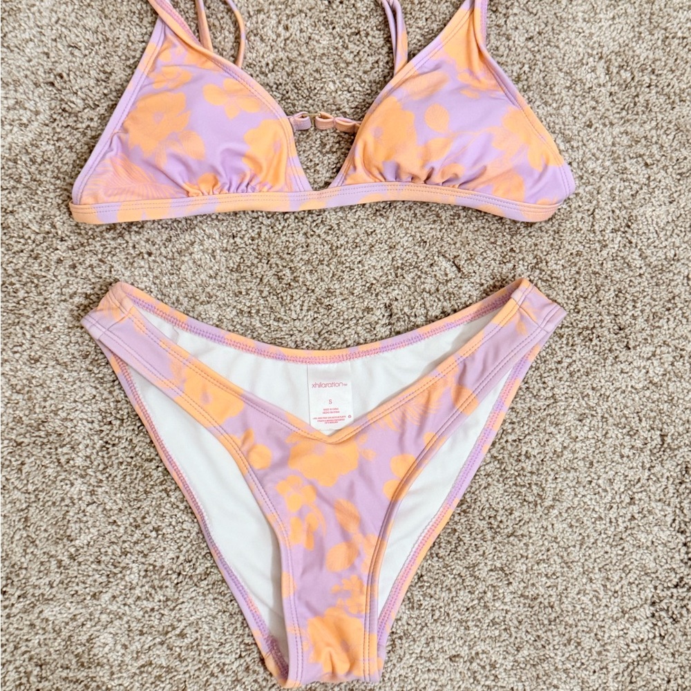 Xhilaration Purple and Orange Bikini Top